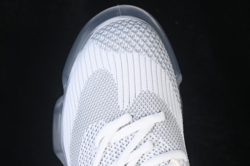 Grounds Moopie Fabric Round Toe Big Bubble Platform Sneakers White Gray - FYD4