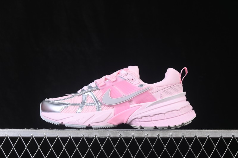 Nike V2K Run Retro Low-Top Running Shoes with Cushioning and Anti-Slip - FD0736-107