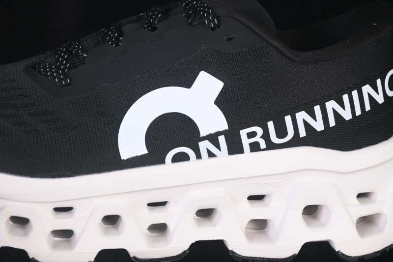 On Cloudmonster 3 Comfortable Anti-Slip Wear-Resistant Cushioned Running Shoes - 3MG10055668 Black White