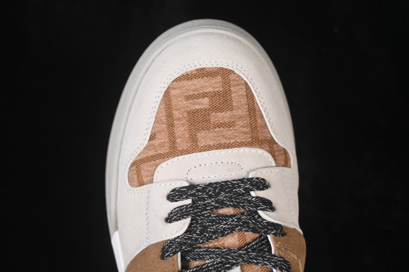Fendi Match Round Toe Thick Sole Low-Top Casual Sneakers - AHH2F1FHS