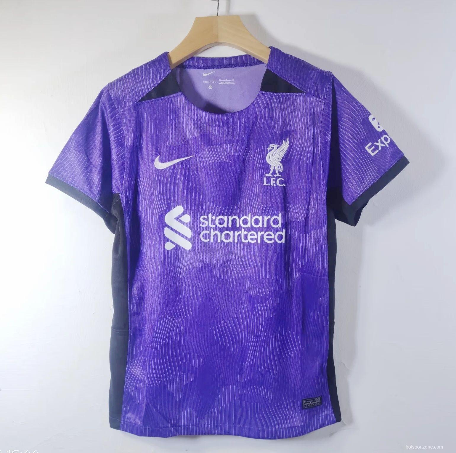 23/24 Liverpool Third Purple Jersey