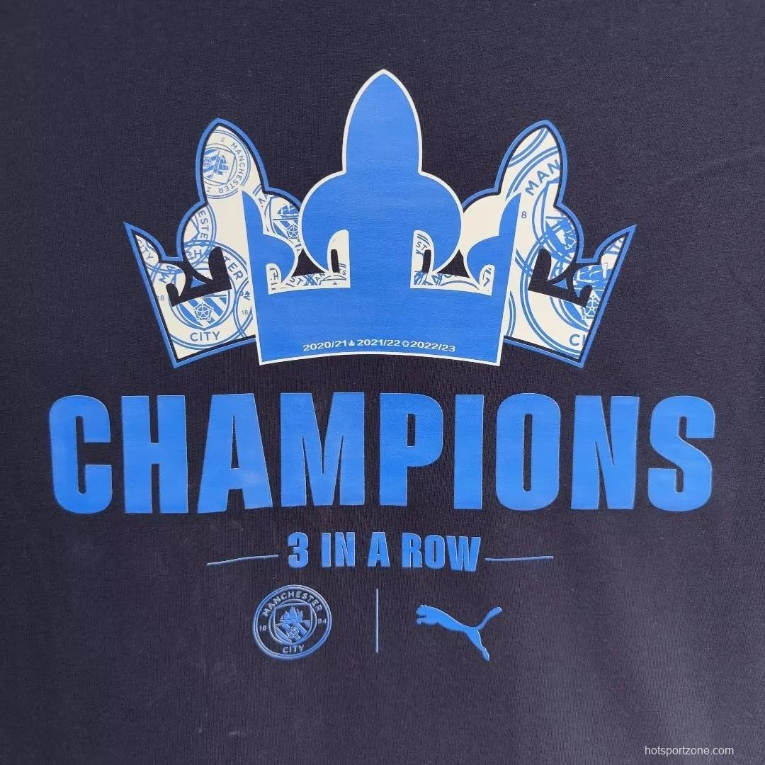 23/24 Manchester City Navy Champion T-Shirt