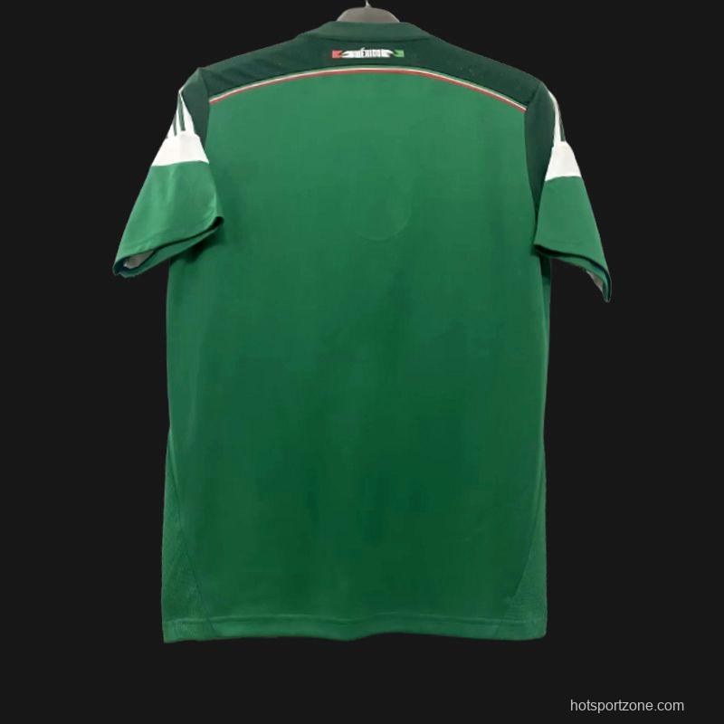 Retro 2014 Mexico Home Jersey