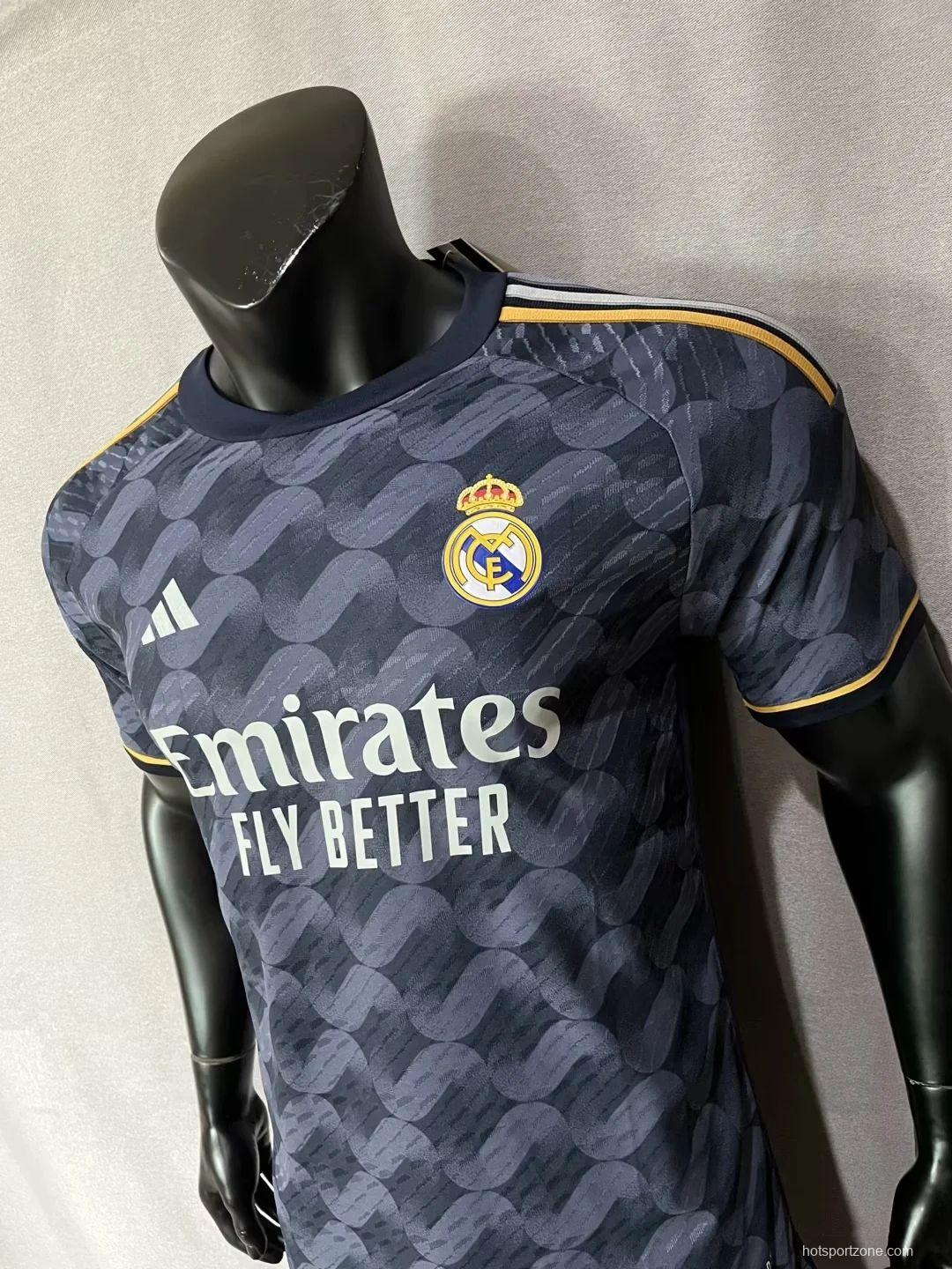 Player Version 23/24 Real Madrid Away Black Jersey