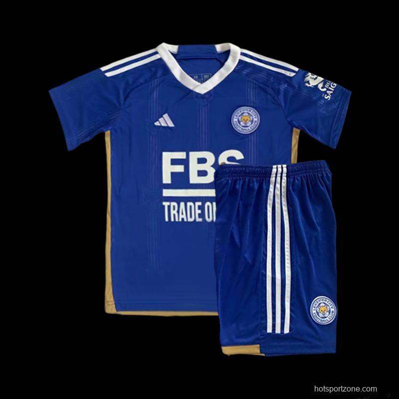 23/24 Kids Leicester City Home Jersey