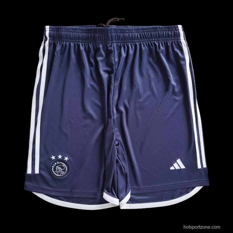 23/24 Ajax Away Navy Shorts