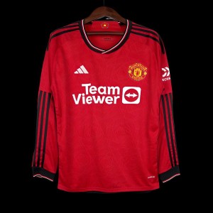 23/24 Manchester United Long Sleeve Home Jersey