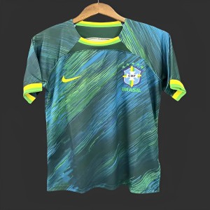 2023 Brazil Black Green Training Jersey