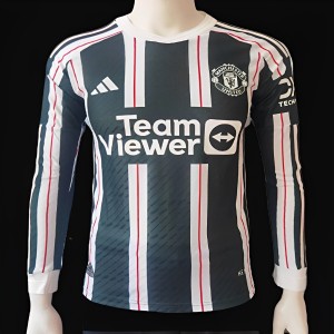 Player Version 23/24 Manchester United Away Long Sleeve Jersey