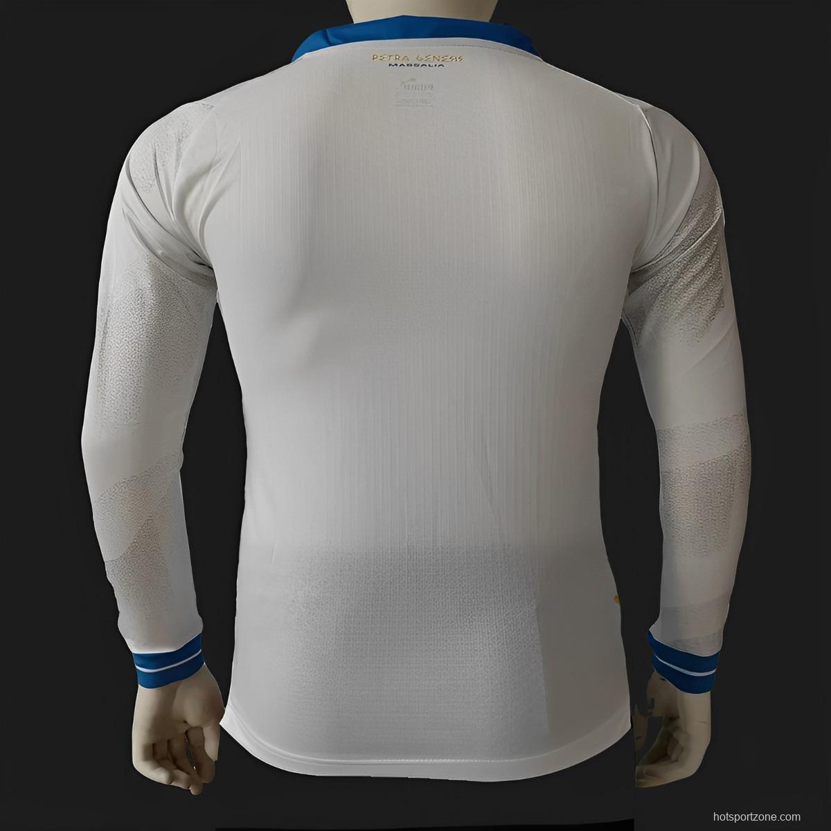 Player Version 23/24 Olympique Marseille Away Long Sleeve White Jersey