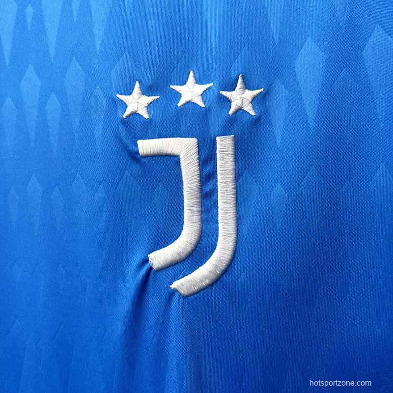 23/24 Juventus Blue Goalkeeper Jersey