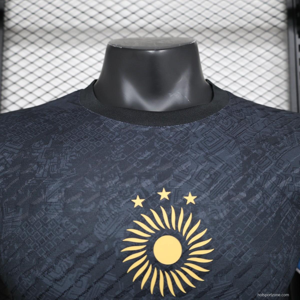 Player  Version 2023 Argentina La Pulga Black Lionel Messi Jersey With #10