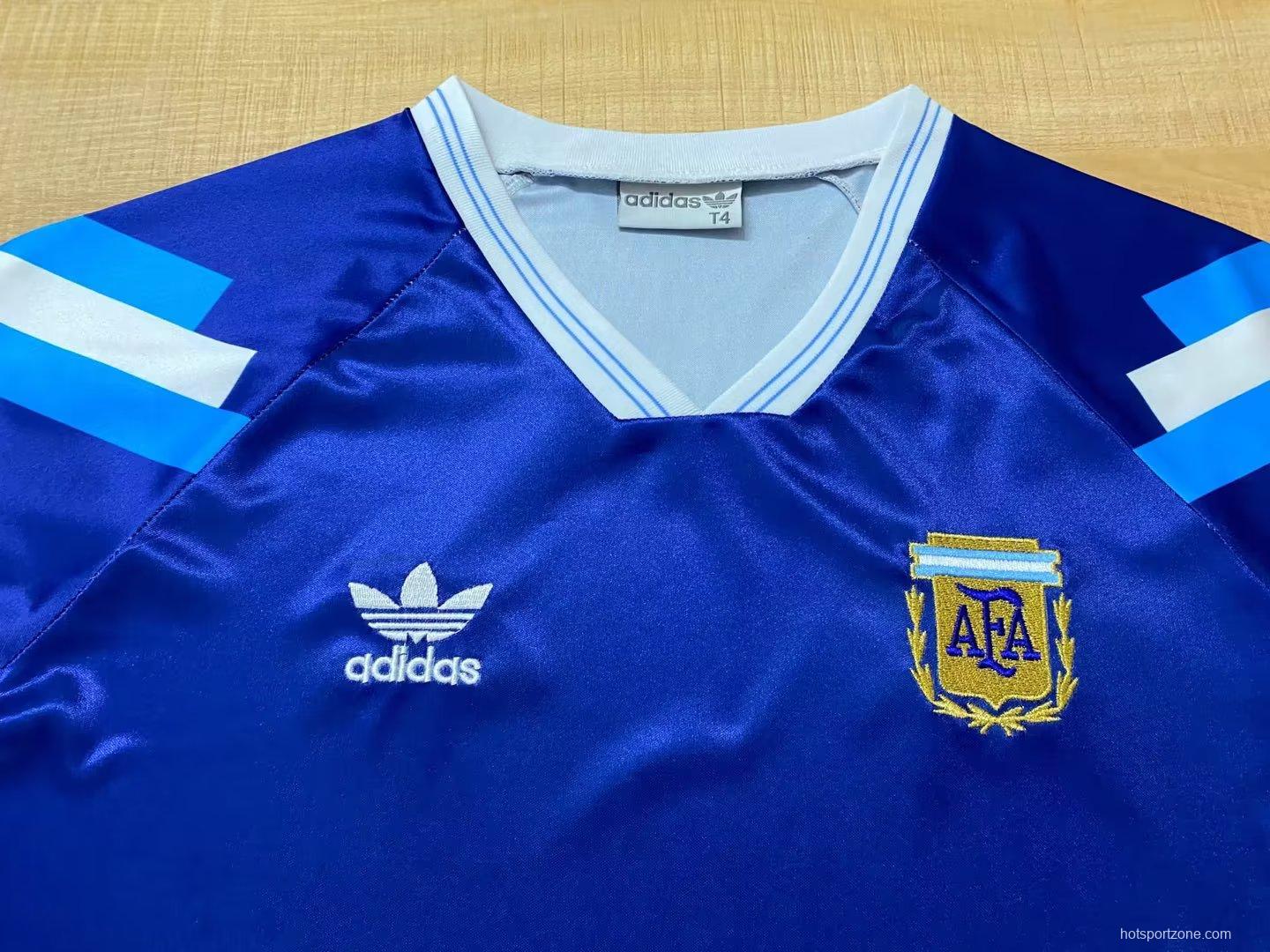 Retro 1991/93 Argentina Away Blue Jersey