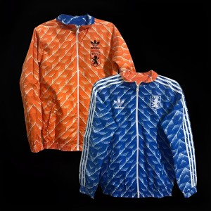 Retro Aston Villa Reversible Blue/Orange Jacket