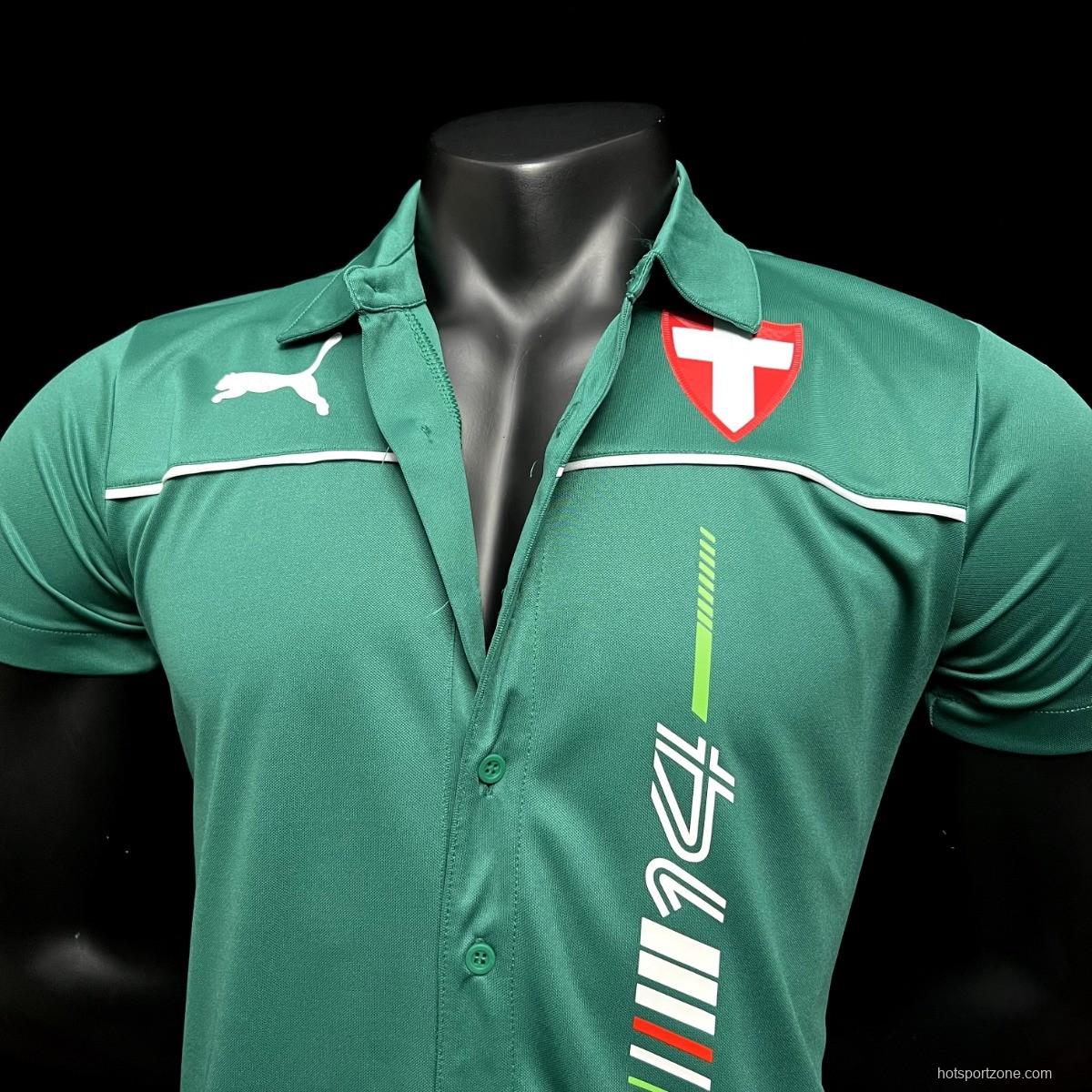 23/24 Palmeiras Motorsport Shirt Ahead of Brazil F1 GP Green Jersey