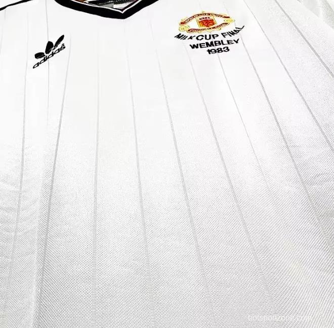 Retro 1983/84 Manchester United Away Long Sleeve Jersey