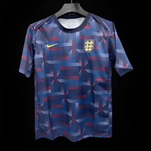 2024 England Navy Grid Special Training Jersey