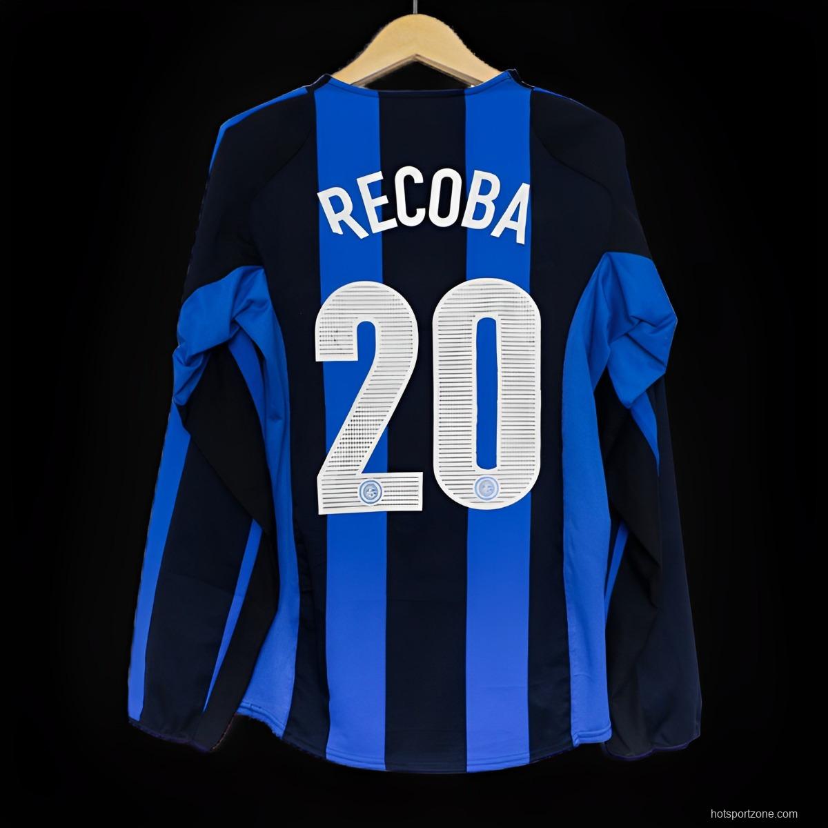 Retro 04/05 Inter Milan Home Long Sleeve Jersey
