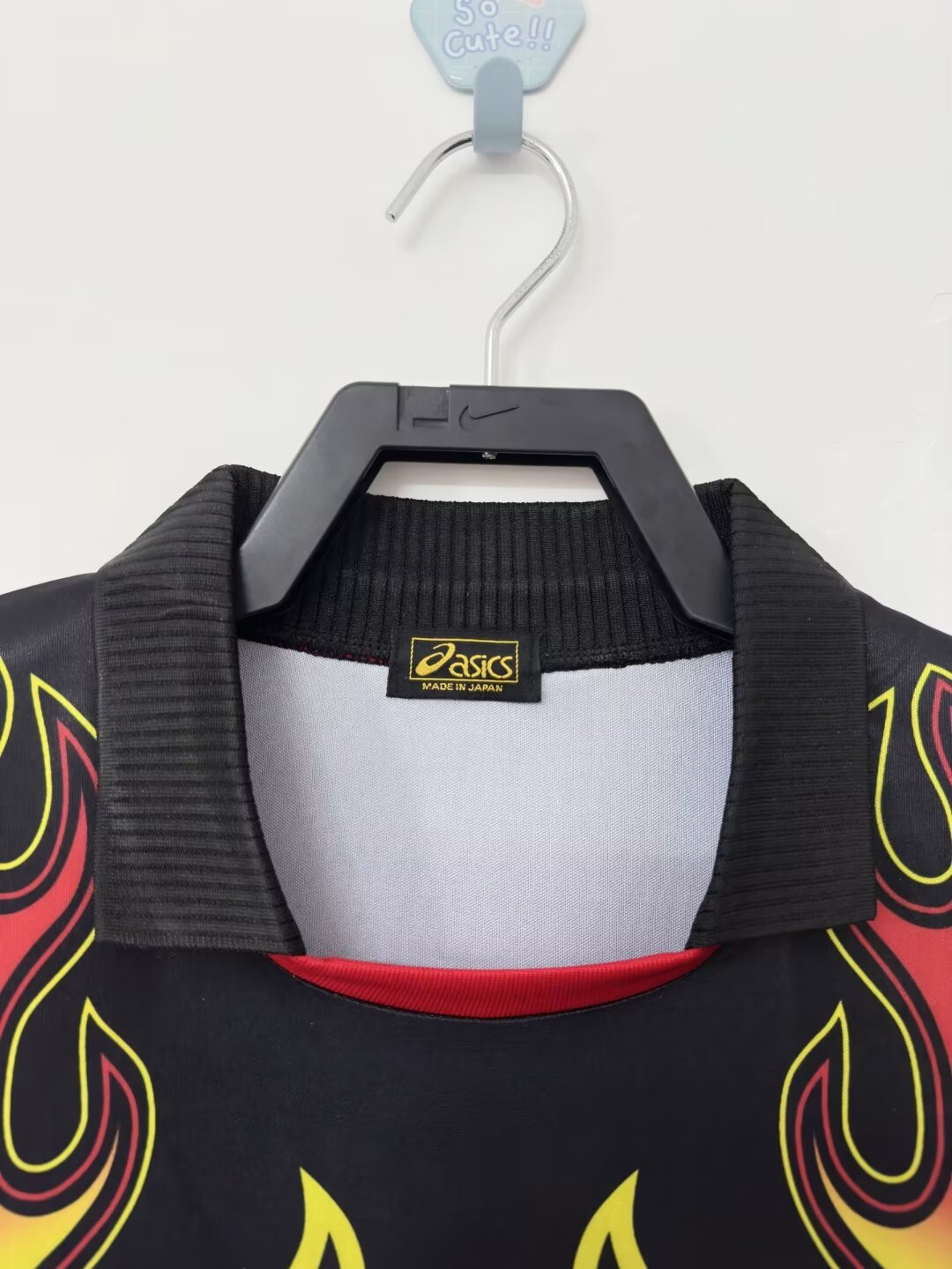 Retro 1998 Japan Goalkeeper Red Flame Long Sleeve Jersey