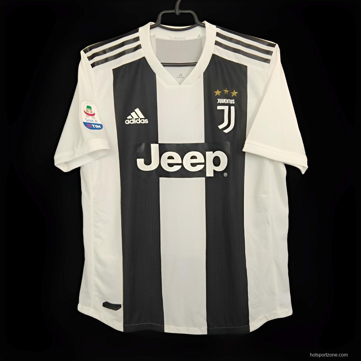 Player Version Retro 18/19 Juventus Home Jersey