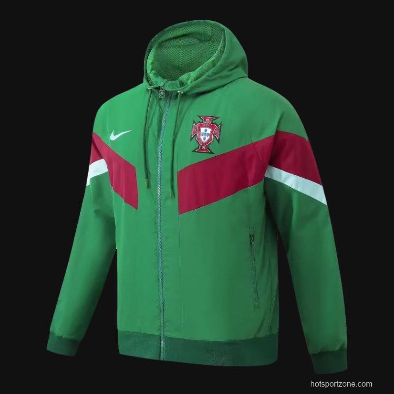 2024 Portugal Green Windbreaker