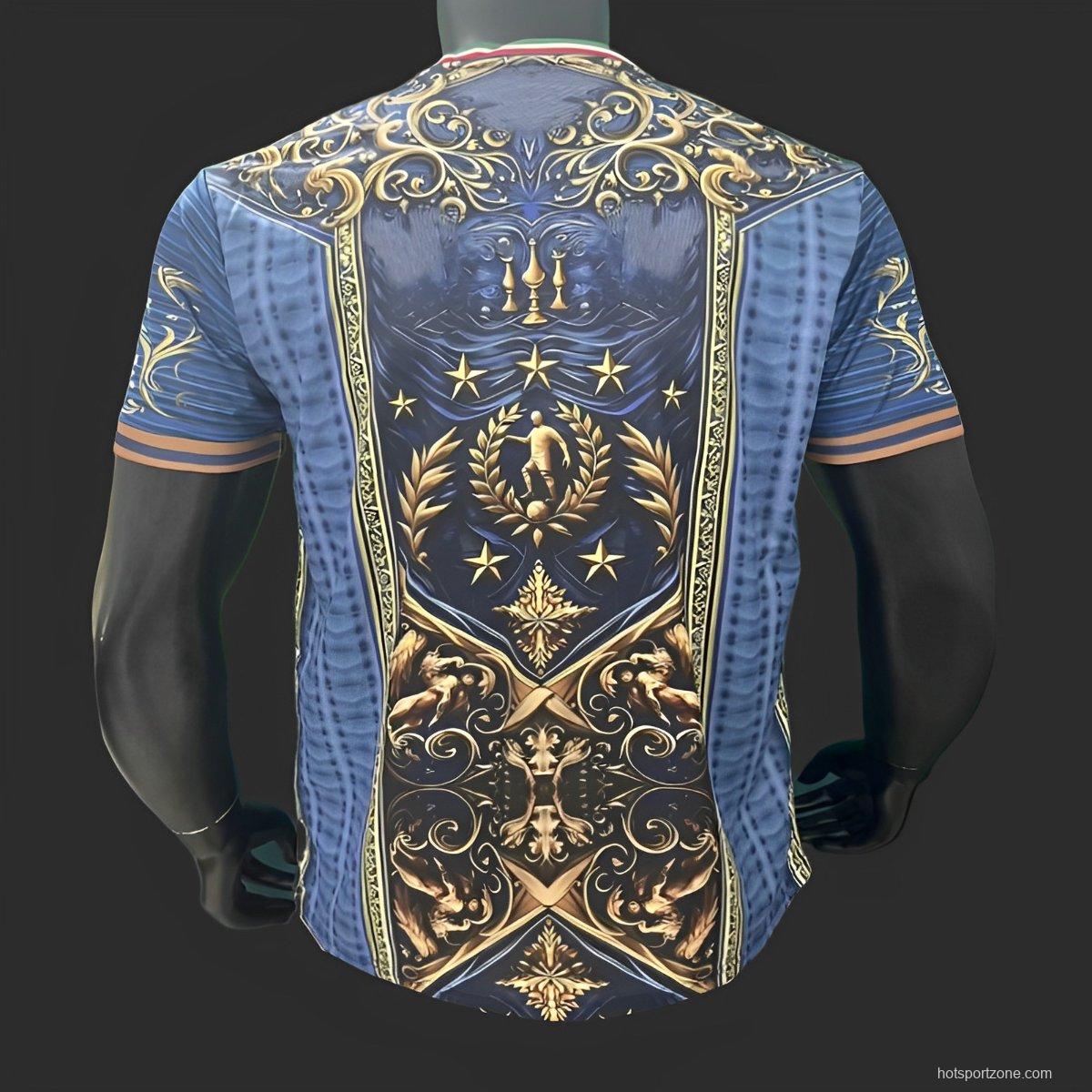 2024 Italy Navy Special Pre-Match Jersey