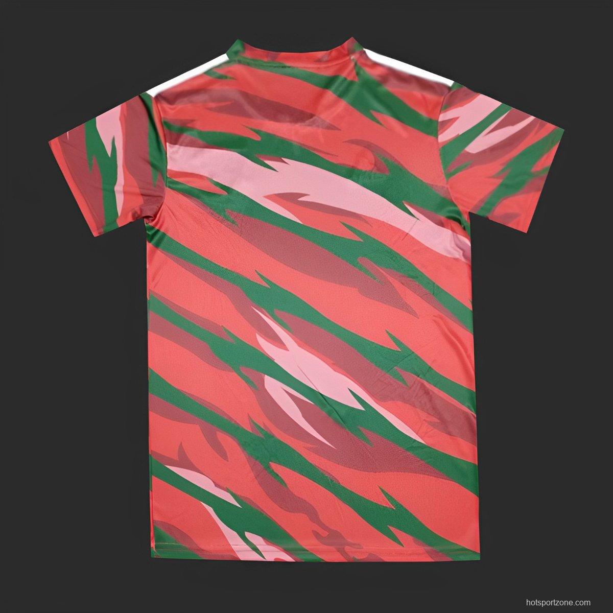 2024 Wales Orange Stripe Pre-Match Jersey