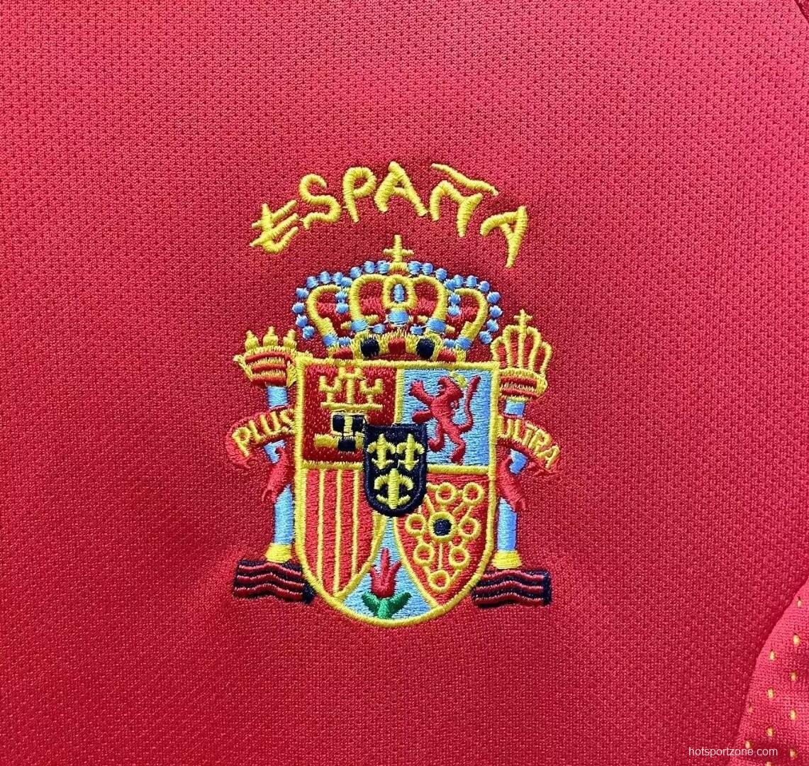 Retro 2002 Spain Home Jersey