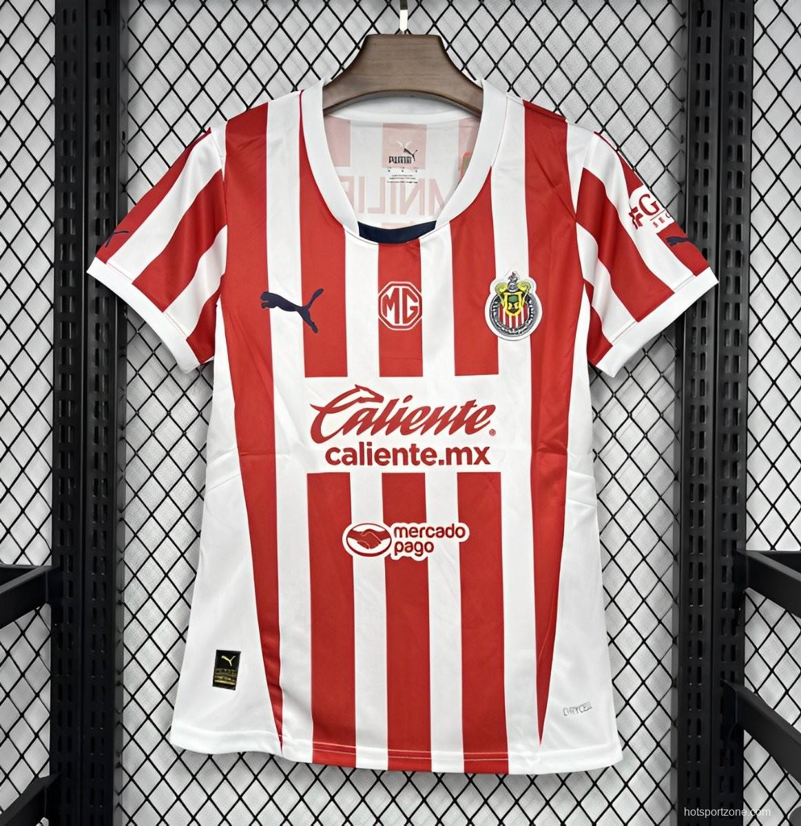 24/25 Women Chivas Guadalajara Home Jersey