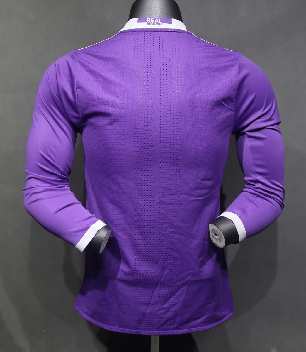 Player Version Retro 16/17 Real Madrid Away Long Sleeve Jersey