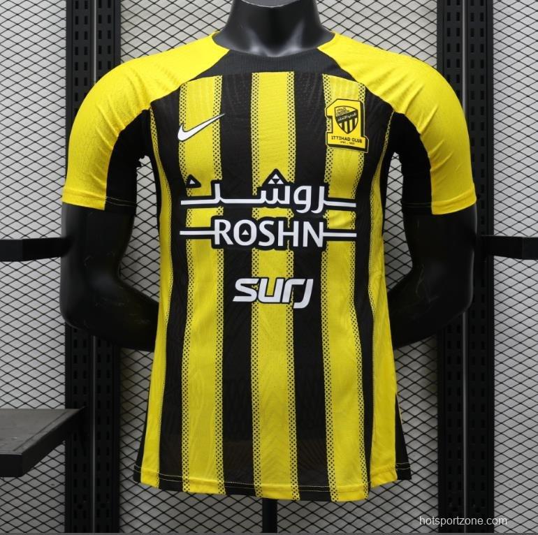 Player Version 24/25 Al-Ittihad Home Jersey