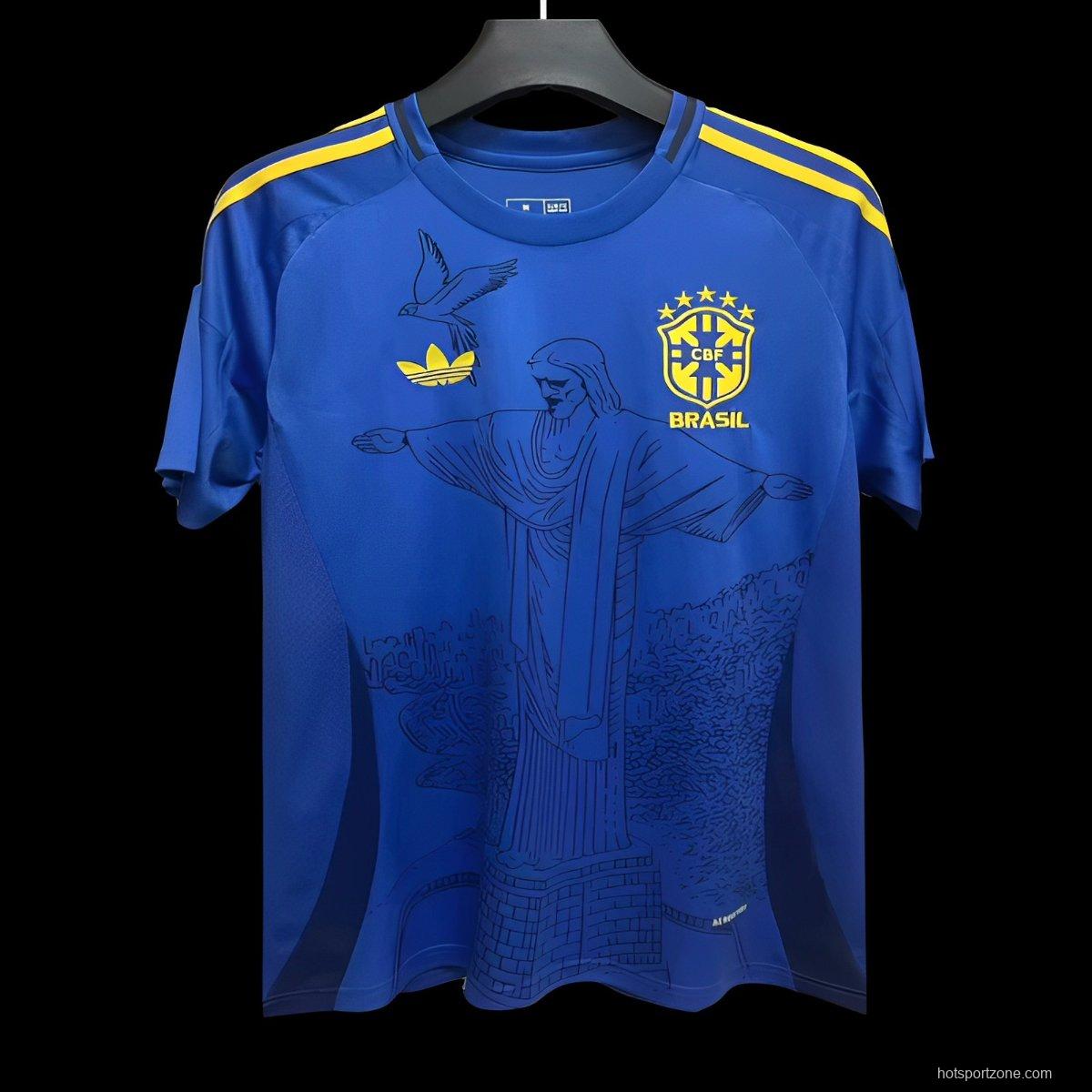 2024 Brazil Blue Special Jersey