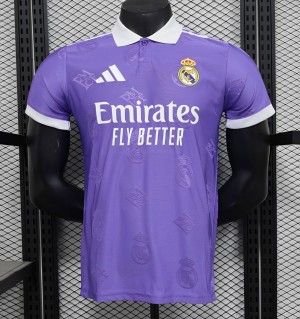 Player Version 24/25 Real Madrid Purple Pre-Match Jersey