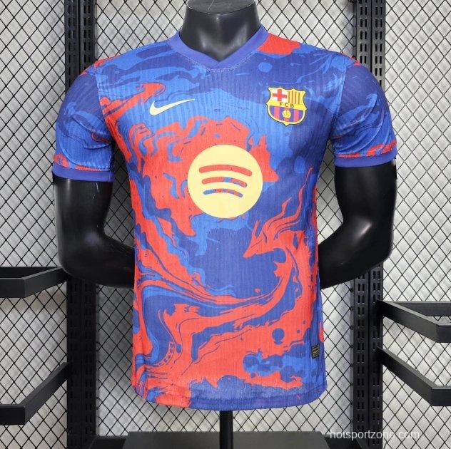 25/26 Player Version Barcelona Blue Flame Special Edition Jersey