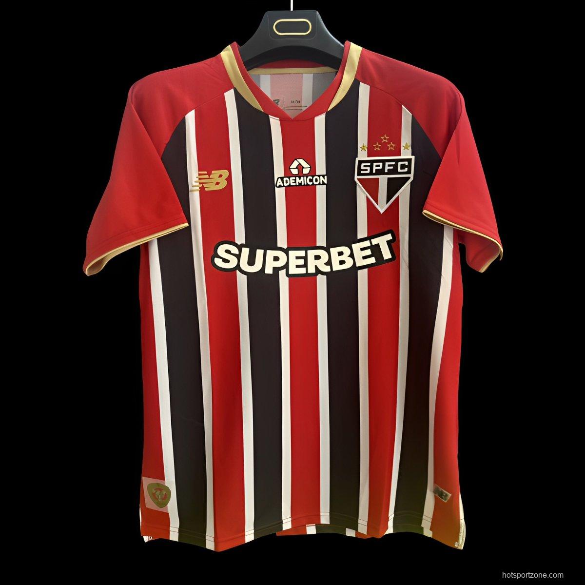 25/26 Sao Paulo Home Jeresy With Full Sponsors