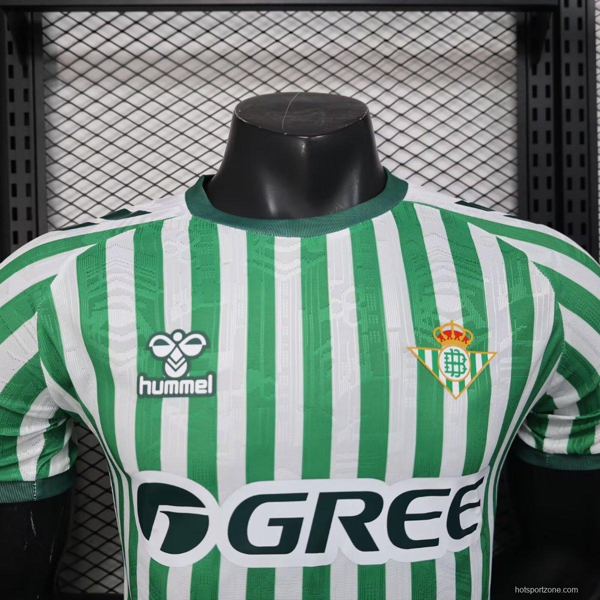 Player Version 25/26 Real Betis Home Jersey