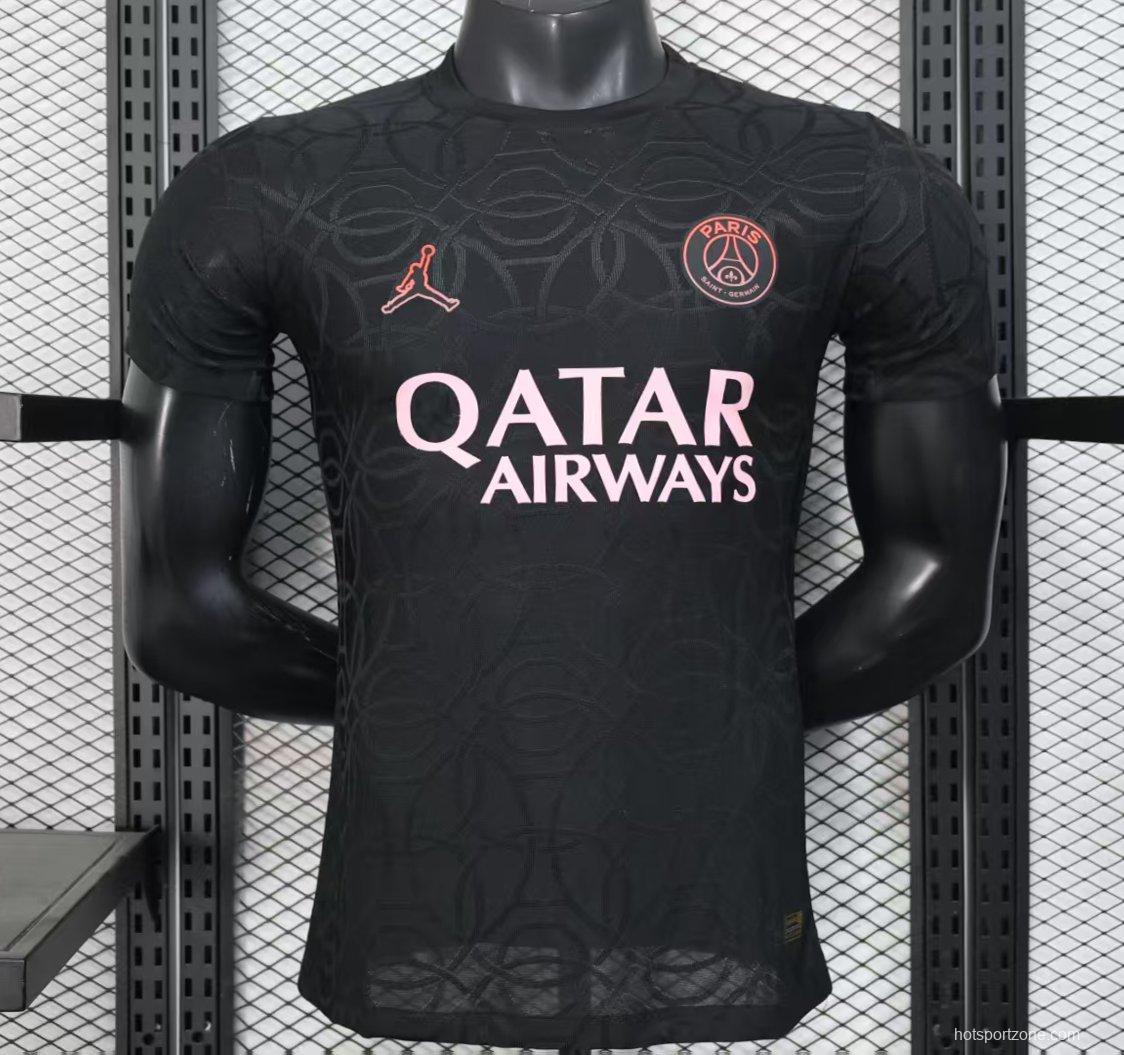 Player Version 25/26 Paris Saint-Germain PSG Black Pre-Match Jersey