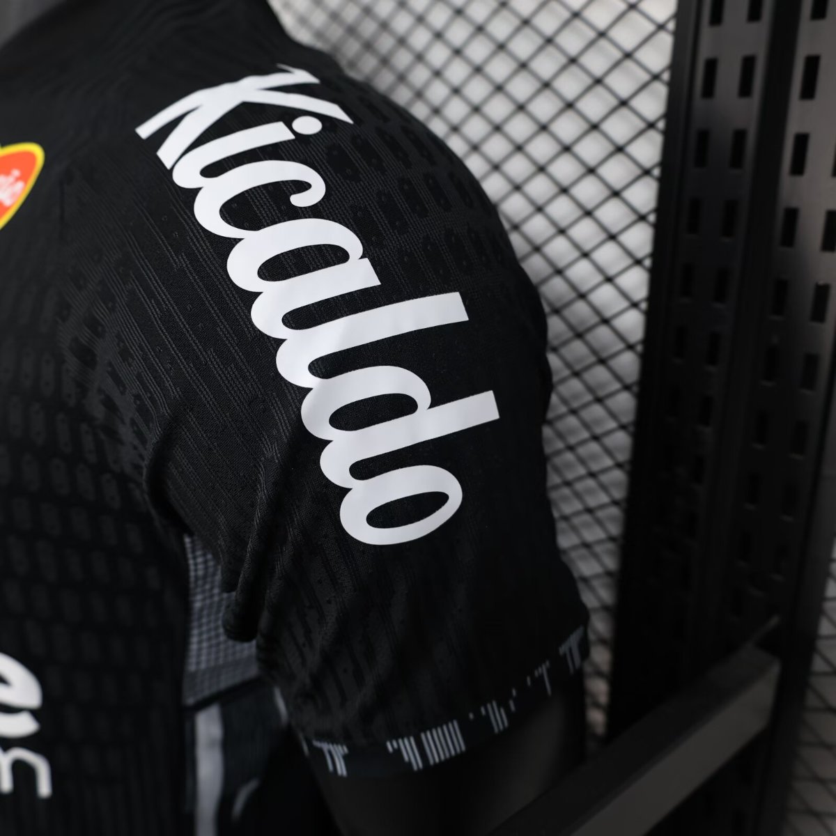 Player Version 25/26 Santos FC Black with Geometric Pattern Jersey