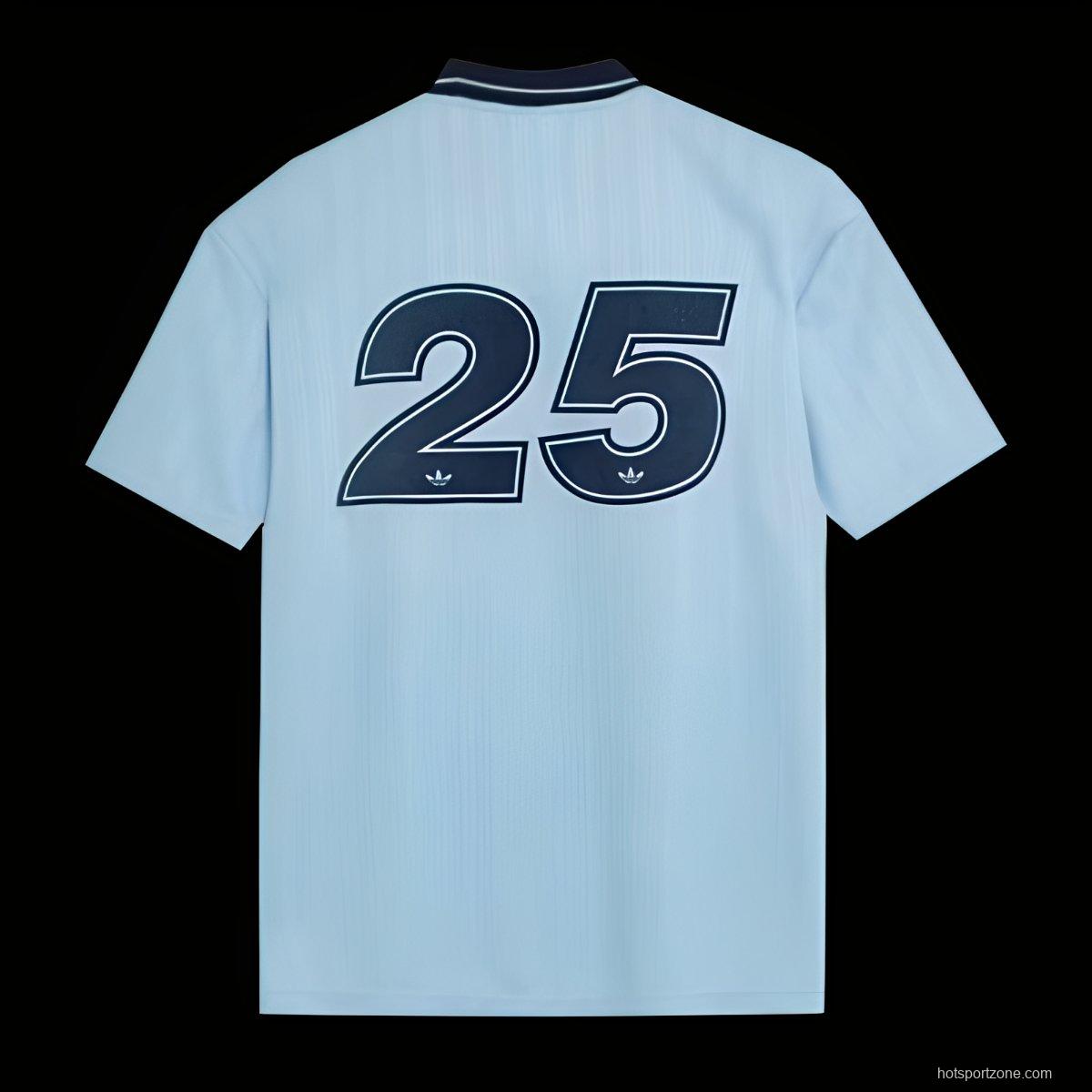 2025 Adidas x Oasis Tour Jacquard Clear Sky Jersey
