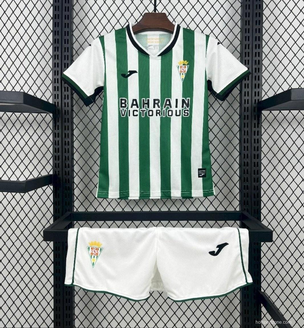 25/26 Kids Cordoba CF Home Jersey