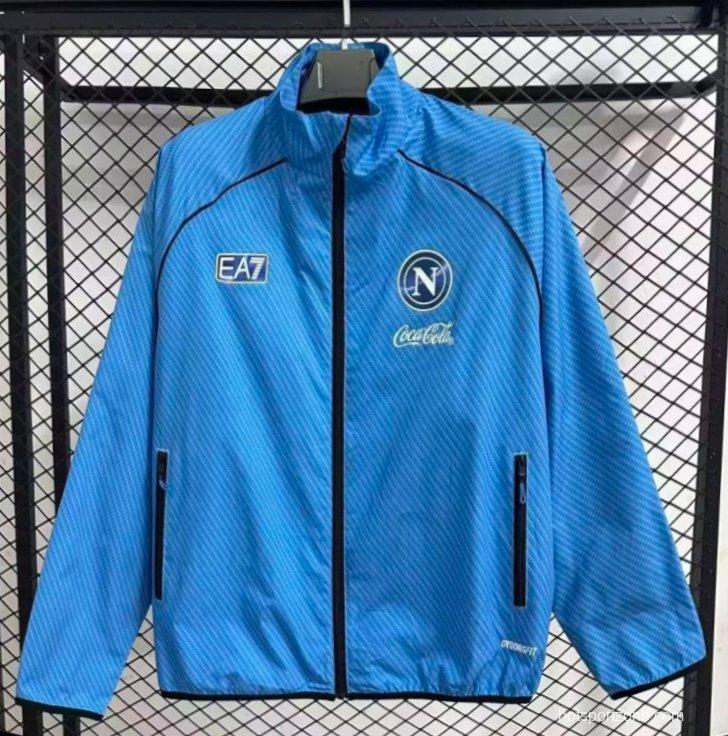 25/26 Napoli Blue Full Zipper Windbreaker