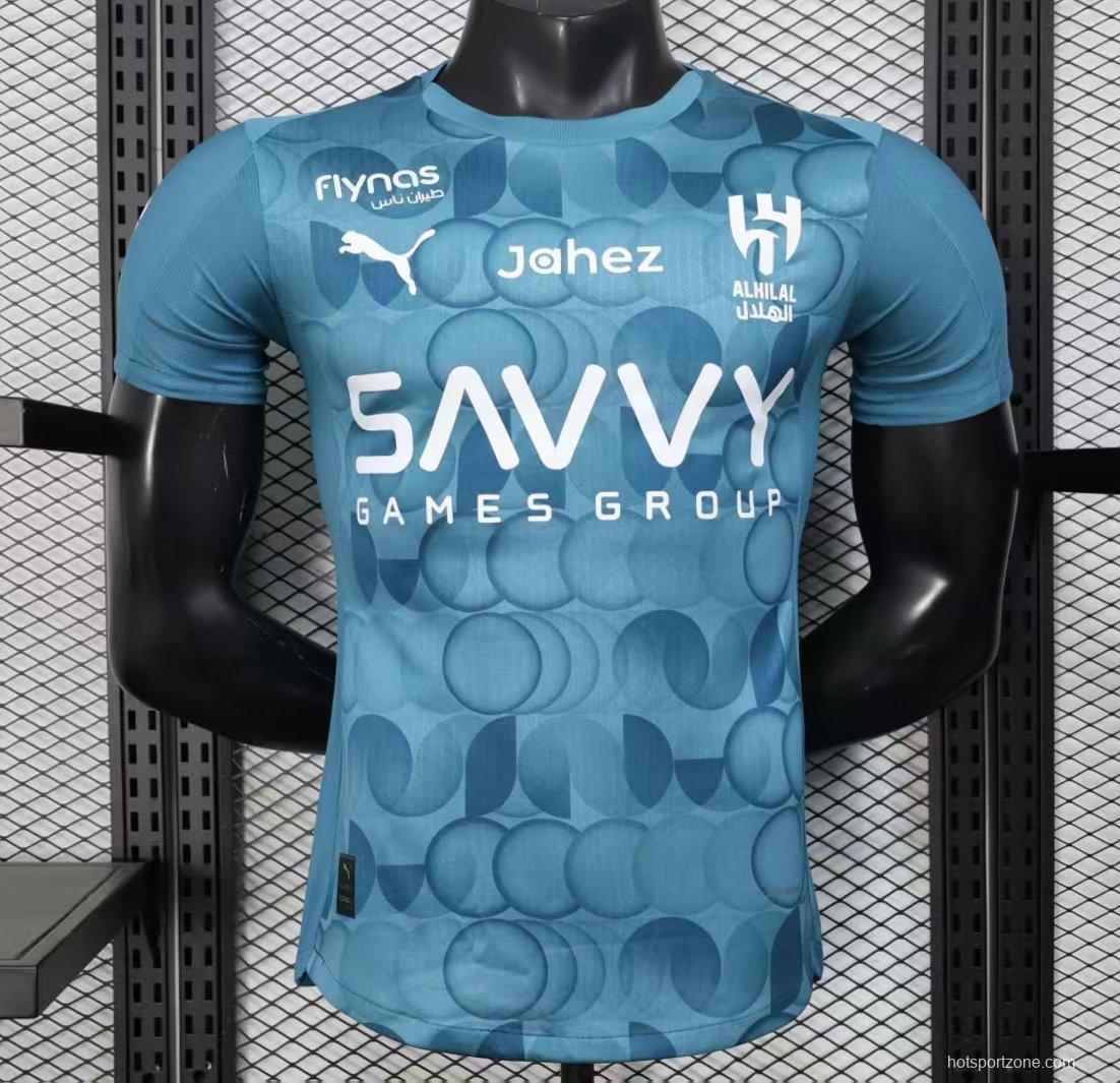 Player Version 25/26 Al Hilal Third Blue Jeresy