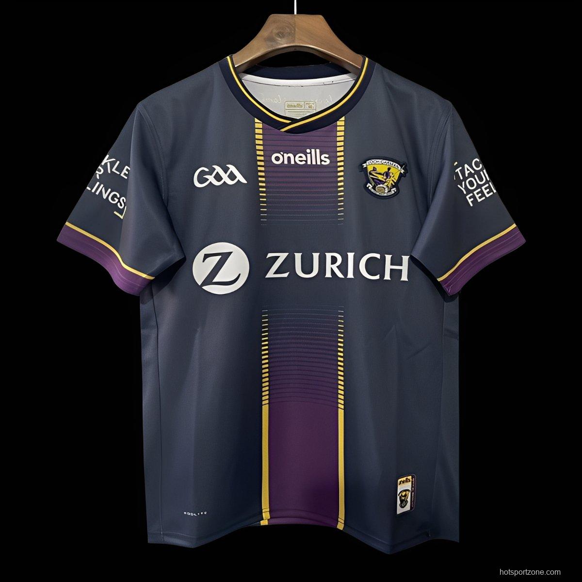 25/26 Wexford GAA Navy with Purple and Gold Design Jersey