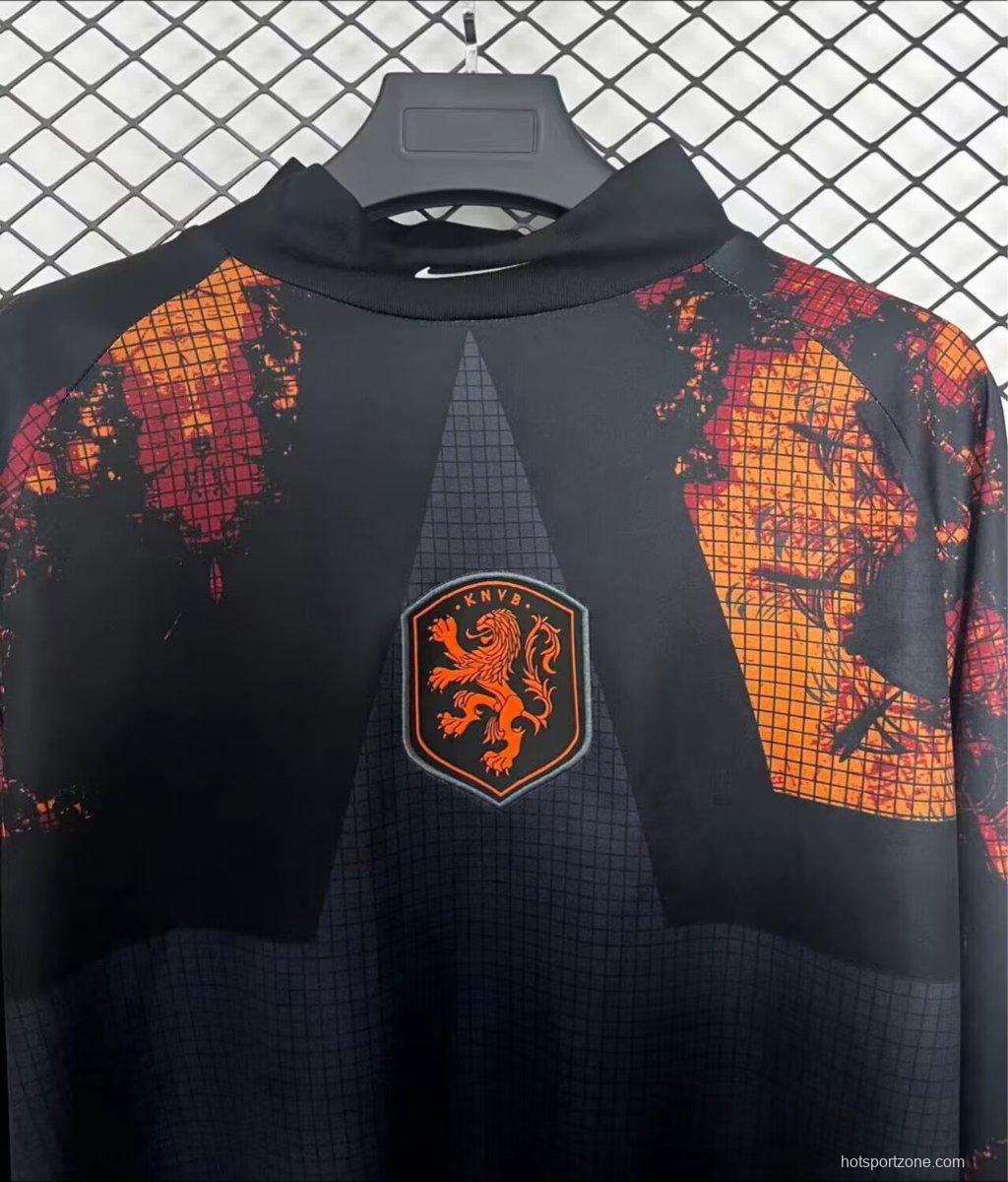 2026 Netherlands Black Long Sleeve Goalkeeper Jersey