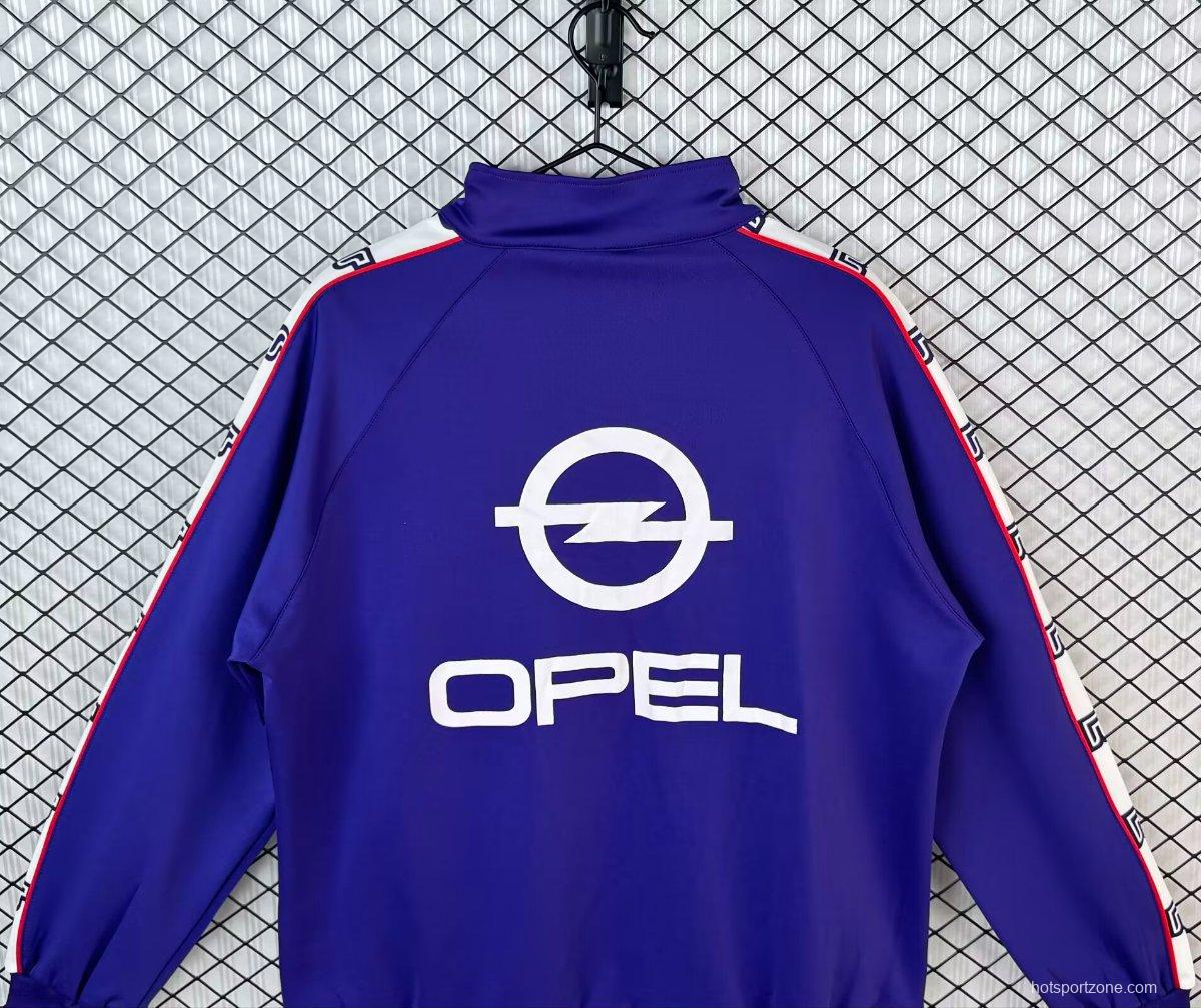 Retro 85/86 Fiorentina Home Purple Full Zipper Windbreaker