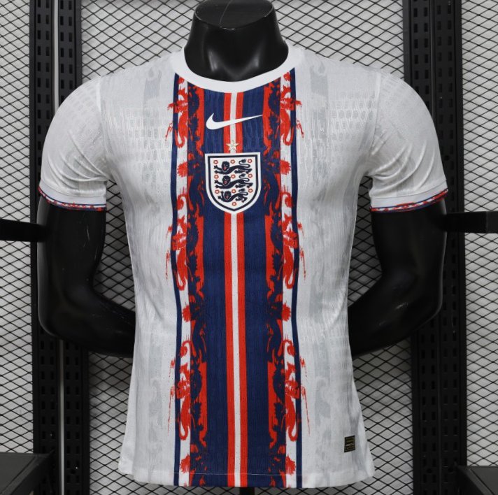 Player Version 2026 England White Blue Red Lion Totem Special Edition Jersey
