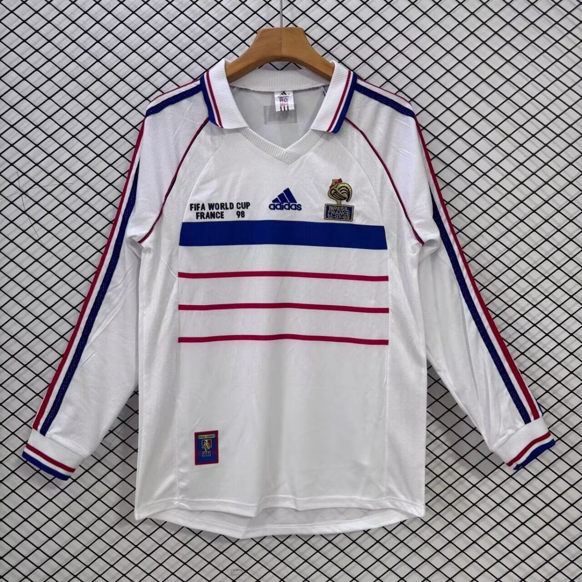 1998 Retro France Away Long Sleeve Jersey