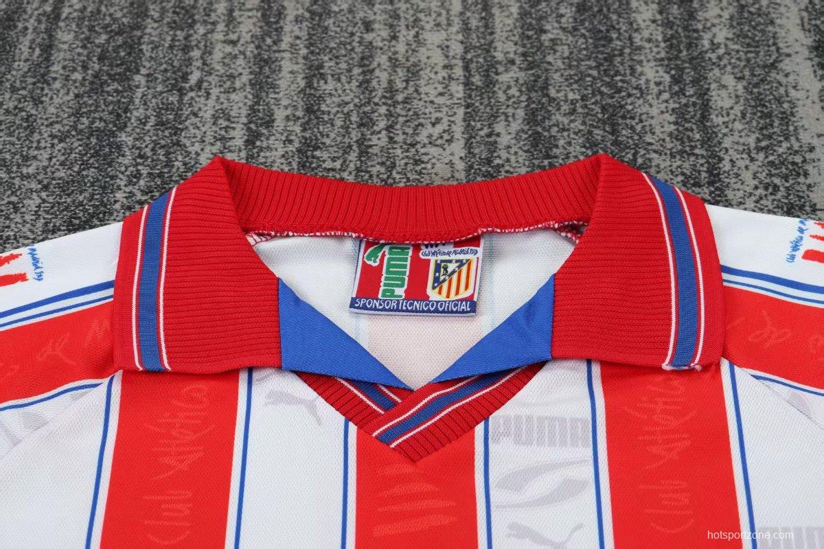 Retro 96/97 Kids Atletico Madrid Home Jersey