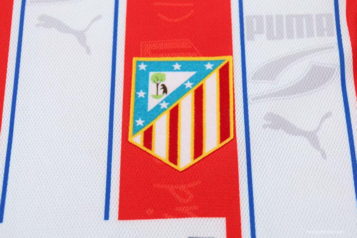 Retro 96/97 Kids Atletico Madrid Home Jersey