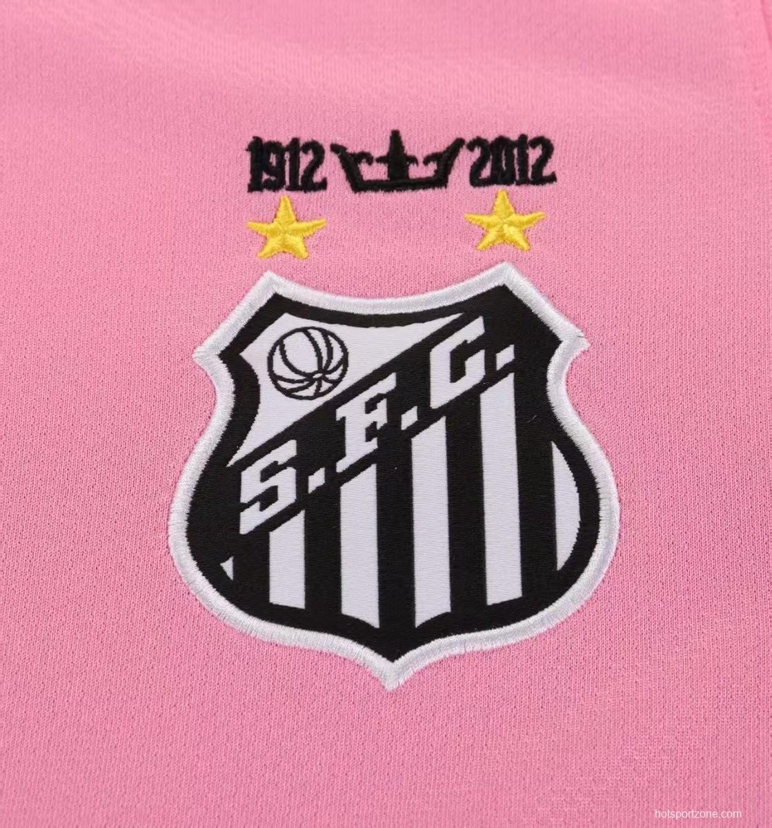 Retro 12/13 Kids Santos Away Pink Jersey